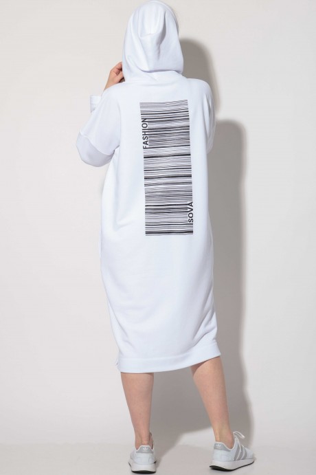 Платье SOVA 11104 белый размер 52-62 #8
