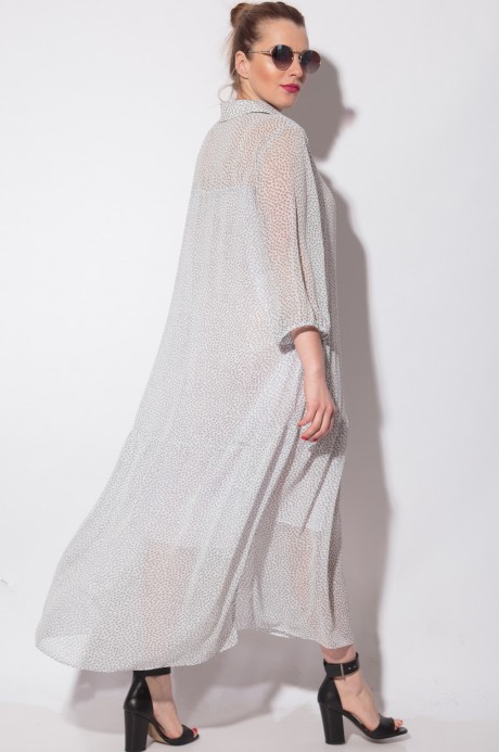 Платье SOVA 11097 светло серый размер 54-58 #2