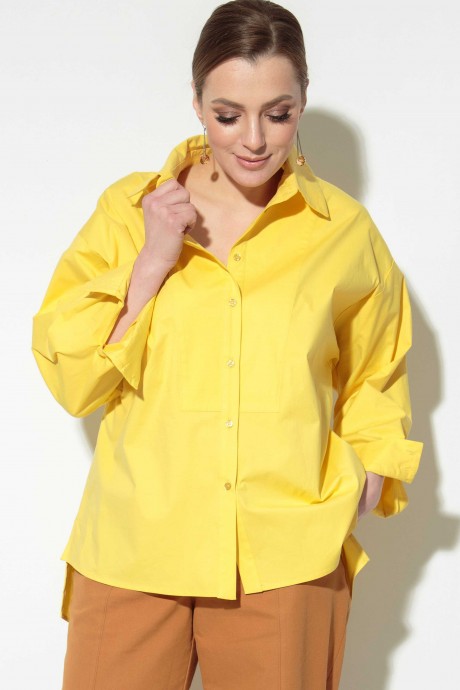 Блузка SOVA 11101 желтый размер 50-62 #2