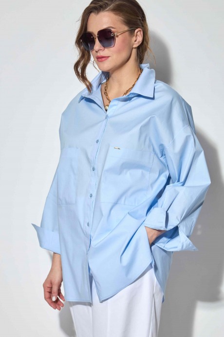 Рубашка SOVA 11078 голубой размер 50-62 #4