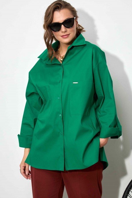 Рубашка SOVA 11078 зеленый размер 50-62 #1