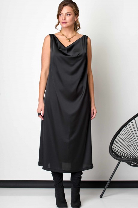 Вечернее платье SOVA 11046 черный размер 56-60 #2
