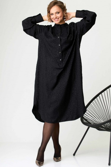 Платье SOVA 11149 черный размер 54-58 #3