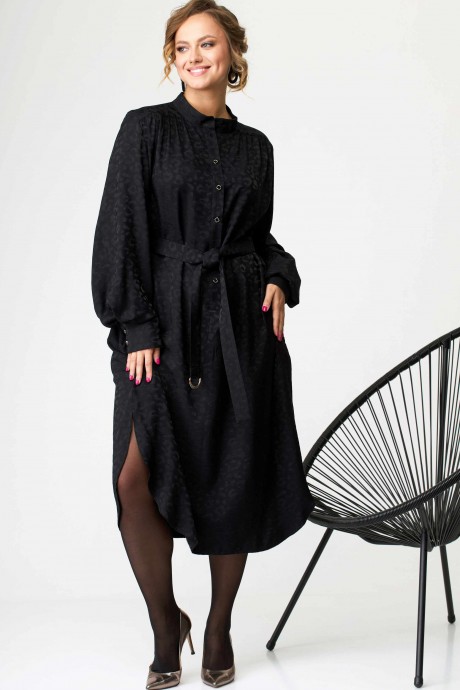 Платье SOVA 11149 черный размер 54-58 #5