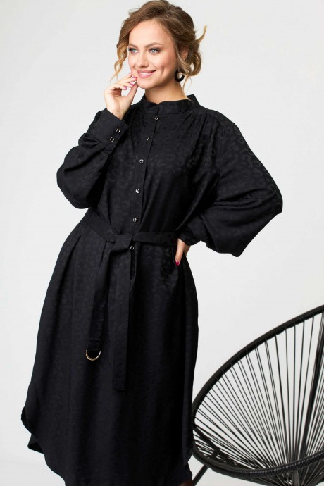 Платье SOVA 11149 черный размер 54-58 #6