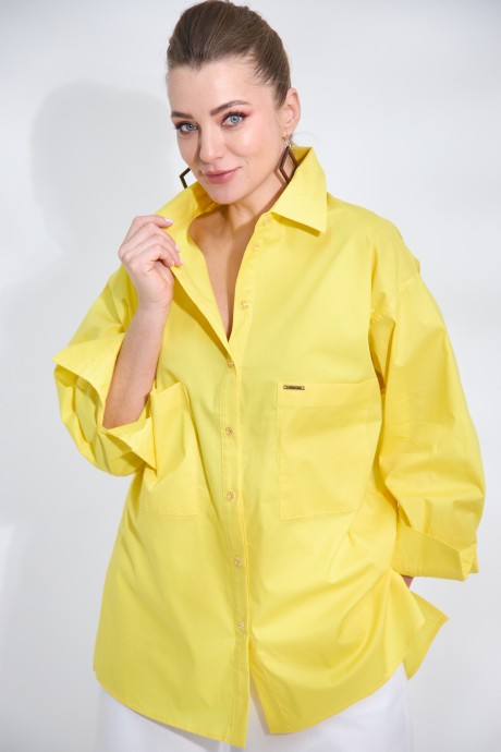 Рубашка SOVA 11078 желтый размер 50-62 #2