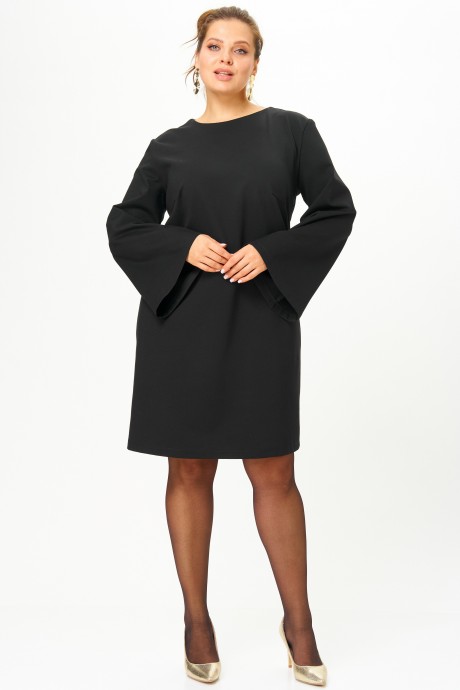 Вечернее платье SOVA 11309 черный размер 54-58 #3