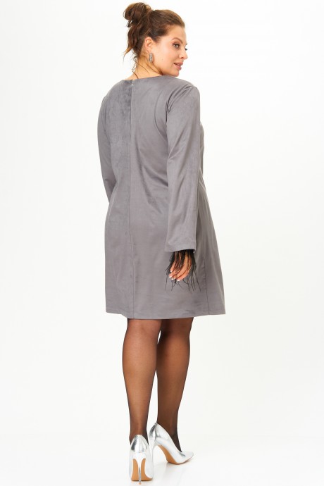 Вечернее платье SOVA 11311 серый размер 54-58 #7