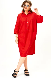 Платье SOVA 11329 красное