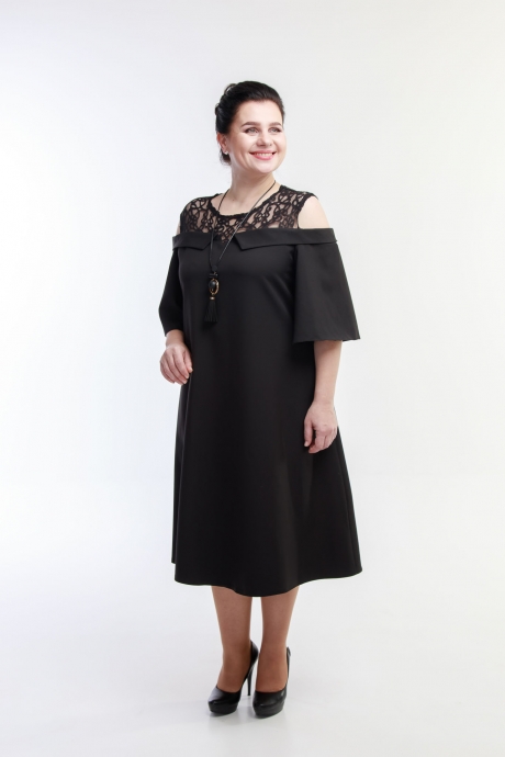 Вечернее платье Belinga 1059 чёрный размер 56-62 #2