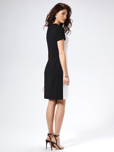 Платье ---- 1403 черно –молочный размер 42-52 #5
