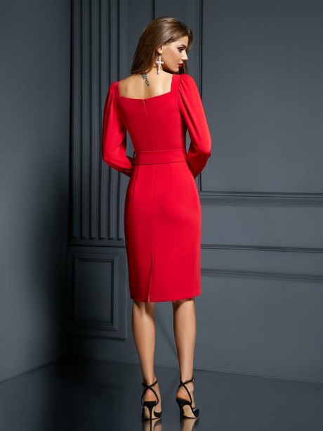 Вечернее платье ---- 1864 красный размер 42-52 #3