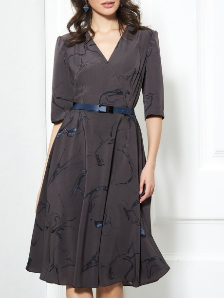 Платье ---- 1947 графит размер 42-52 #3