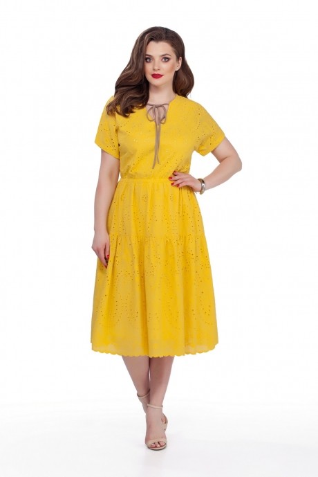 Платье TEZA 207 жёлтый размер 46-56 #1