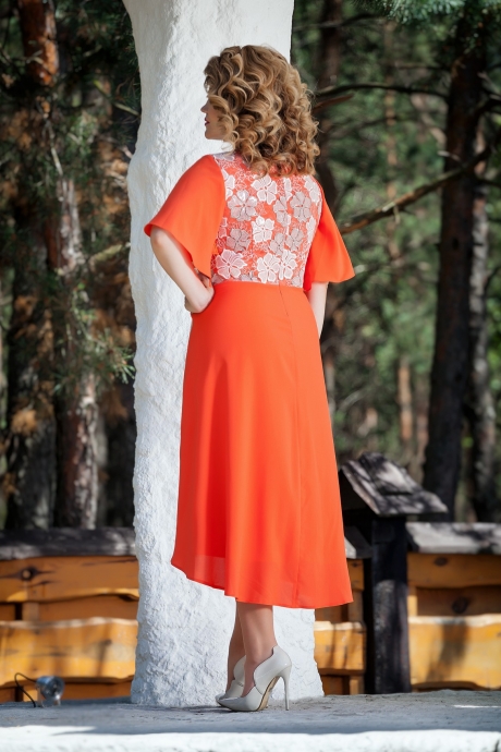 Вечернее платье TEZA 211 оранжевый размер 50-60 #3