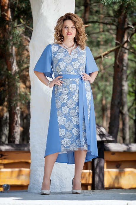 Вечернее платье TEZA 211 голубой размер 50-60 #1