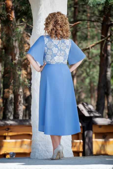 Вечернее платье TEZA 211 голубой размер 50-60 #3
