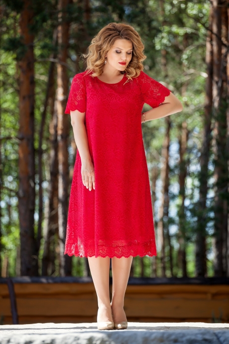 Вечернее платье TEZA 216 красный размер 50-66 #1