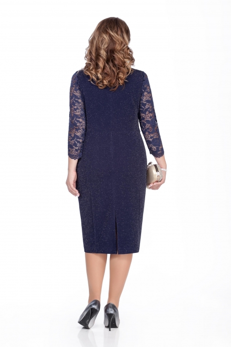 Вечернее платье TEZA 291 тёмно-синий размер 48-58 #2