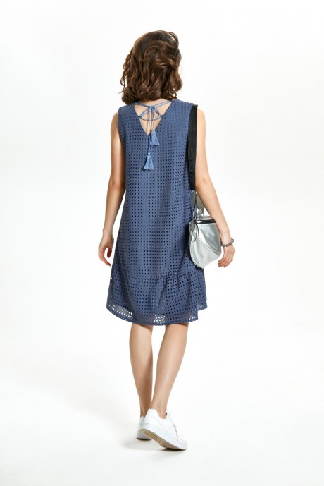 Платье TEZA 1365 синий размер 42-52 #3