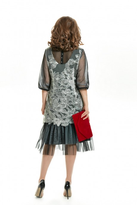 Вечернее платье TEZA 1576 серый размер 50-60 #4
