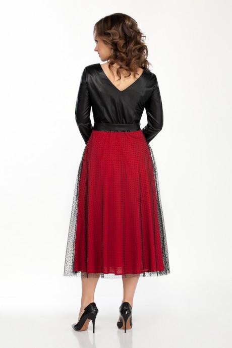 Вечернее платье TEZA 1828 красный размер 48-58 #2