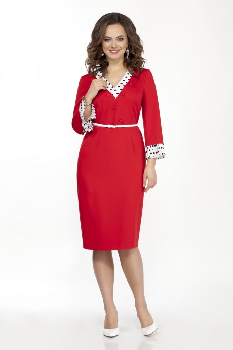 Вечернее платье TEZA 1841 красный размер 50-60 #1