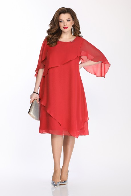 Вечернее платье TEZA 722 красный размер 48-64 #1