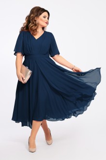 Платье TEZA 1455 темно-синий #1