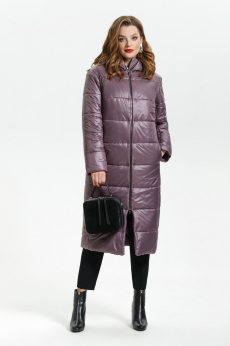 Пальто TEZA 1792 пыльно-розовый размер 48-64 #2