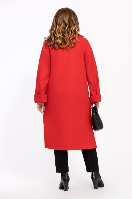 Пальто TEZA 246 красный размер 48-58 #3