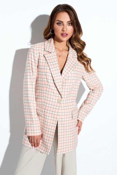 Жакет (пиджак) TEZA 4169 пыльно-розовый размер 44-54 #1