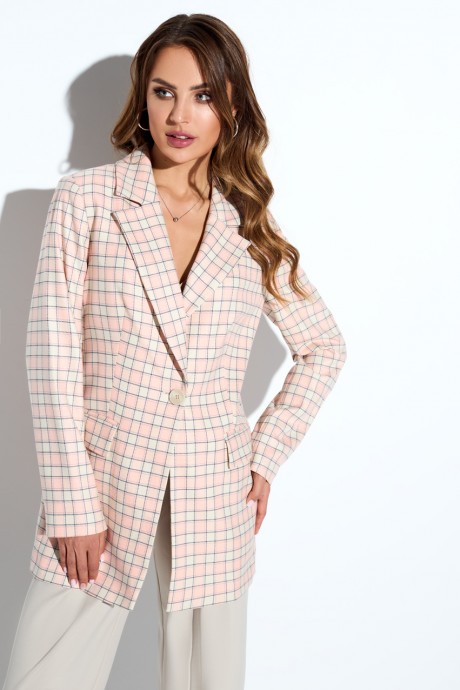 Жакет (пиджак) TEZA 4169 пыльно-розовый размер 44-54 #3