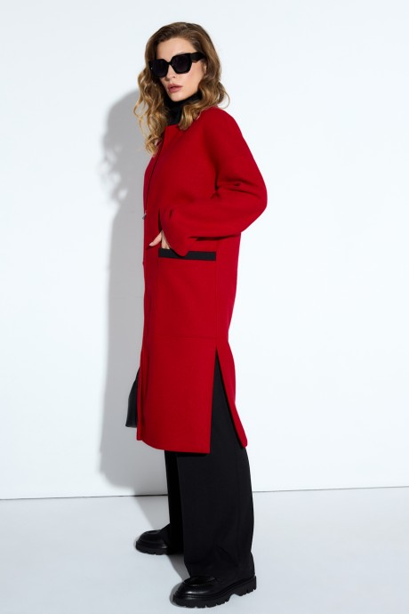 Пальто TEZA 4189 красный размер 44-60 #3