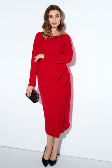 Вечернее платье TEZA 4198 красный размер 44-60 #3