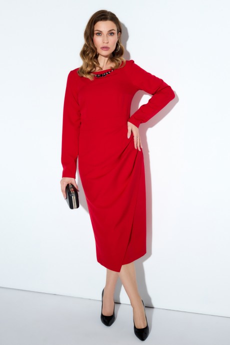 Платье TEZA 4198 красный размер 44-60 #4