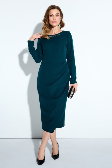 Вечернее платье TEZA 4198 морская волна размер 44-60 #2