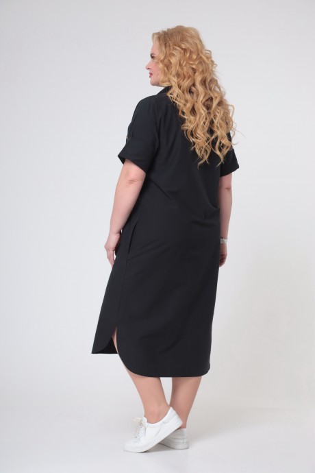 Платье Swallow 496 черный размер 52-68 #8