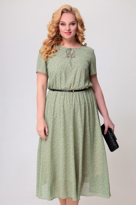 Платье Swallow 549 “Зелёный чай” размер 48-58 #3