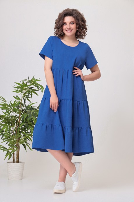 Платье Swallow 554 “Джинсовый синий ” размер 52-68 #1