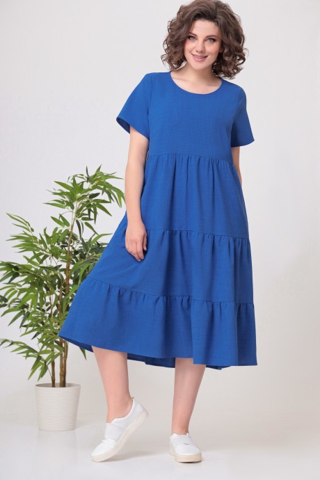 Платье Swallow 554 “Джинсовый синий ” размер 52-68 #3