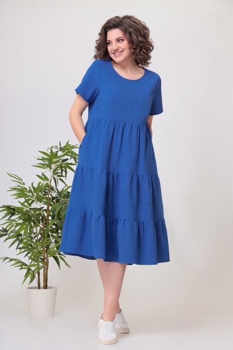 Платье Swallow 554 “Джинсовый синий ” размер 52-68 #5