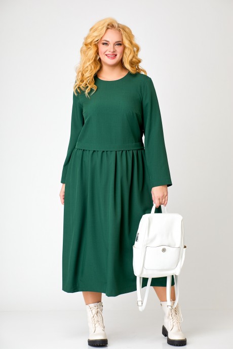 Платье Swallow 619 Тёмно-зеленый размер 52-60 #1