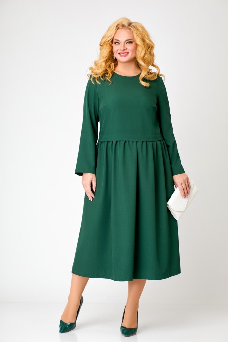Платье Swallow 619 Тёмно-зеленый размер 52-60 #4