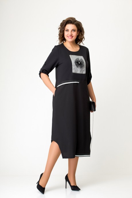 Платье Swallow 643 черный размер 52-62 #4