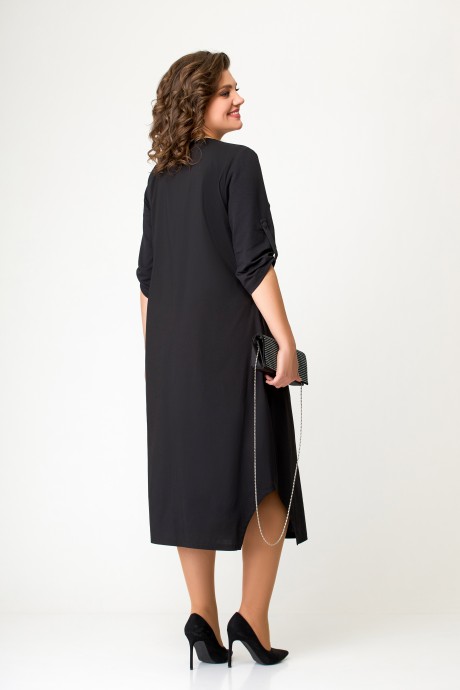 Платье Swallow 643 черный размер 52-62 #6