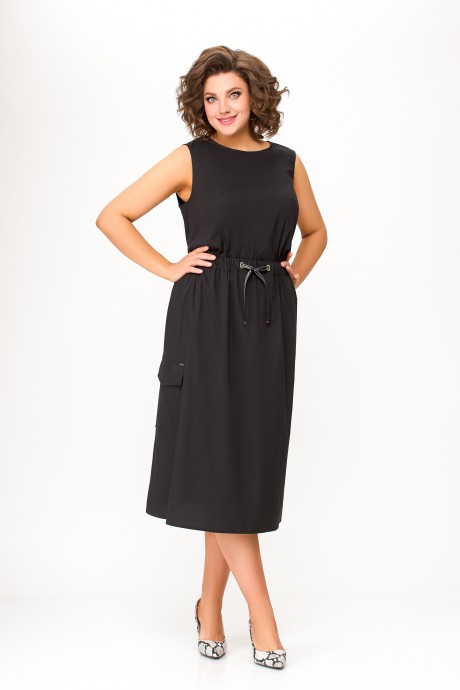 Платье Swallow 664 черный размер 52-60 #4