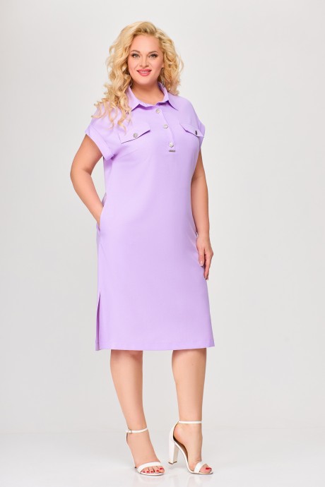 Платье Swallow 668 светло-фиолетовый размер 52-66 #2