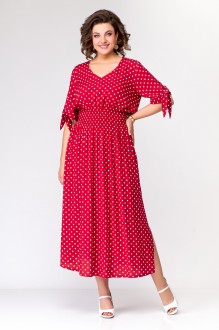 Платье Swallow 568.2 красный, горошек #1