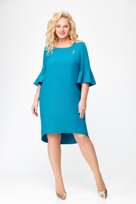 Платье Swallow 680.1 голубой размер 52-62 #4